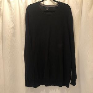 Brooks Brothers Black Crew Neck Sweater